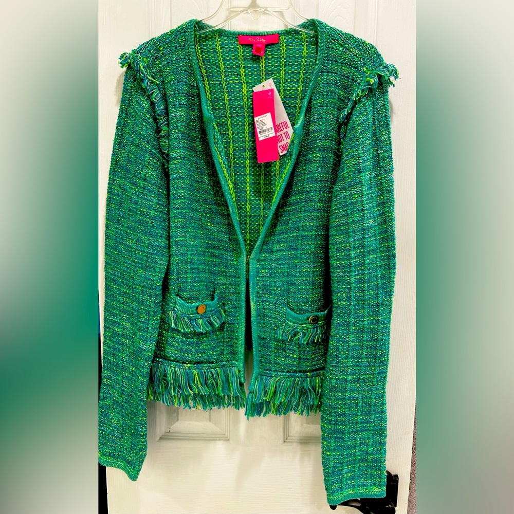 ❌ SOLD❌Lilly Pulitzer NWT Simora Cardigan, Bright Agate Green